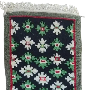 Black Hand Knotted Rug